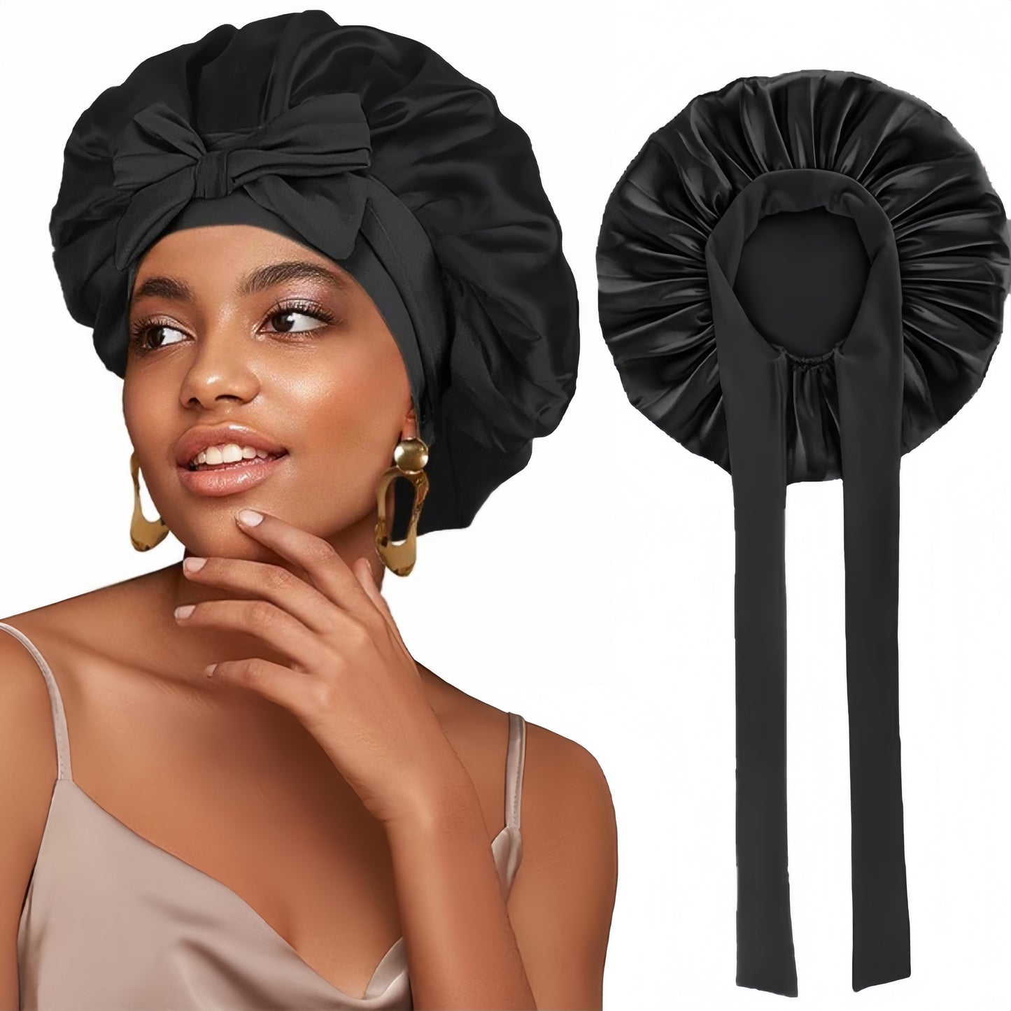 Bonnet de Nuit en Satin