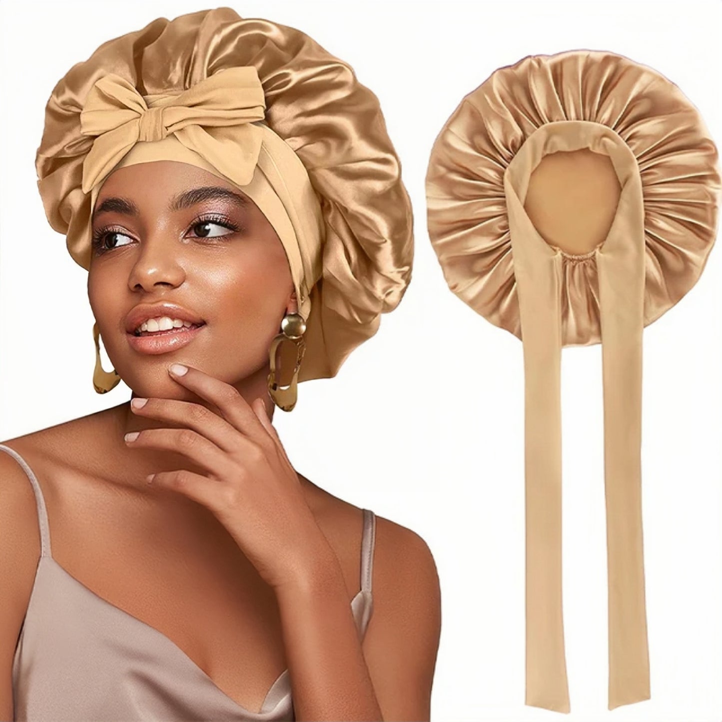 Bonnet de Nuit en Satin