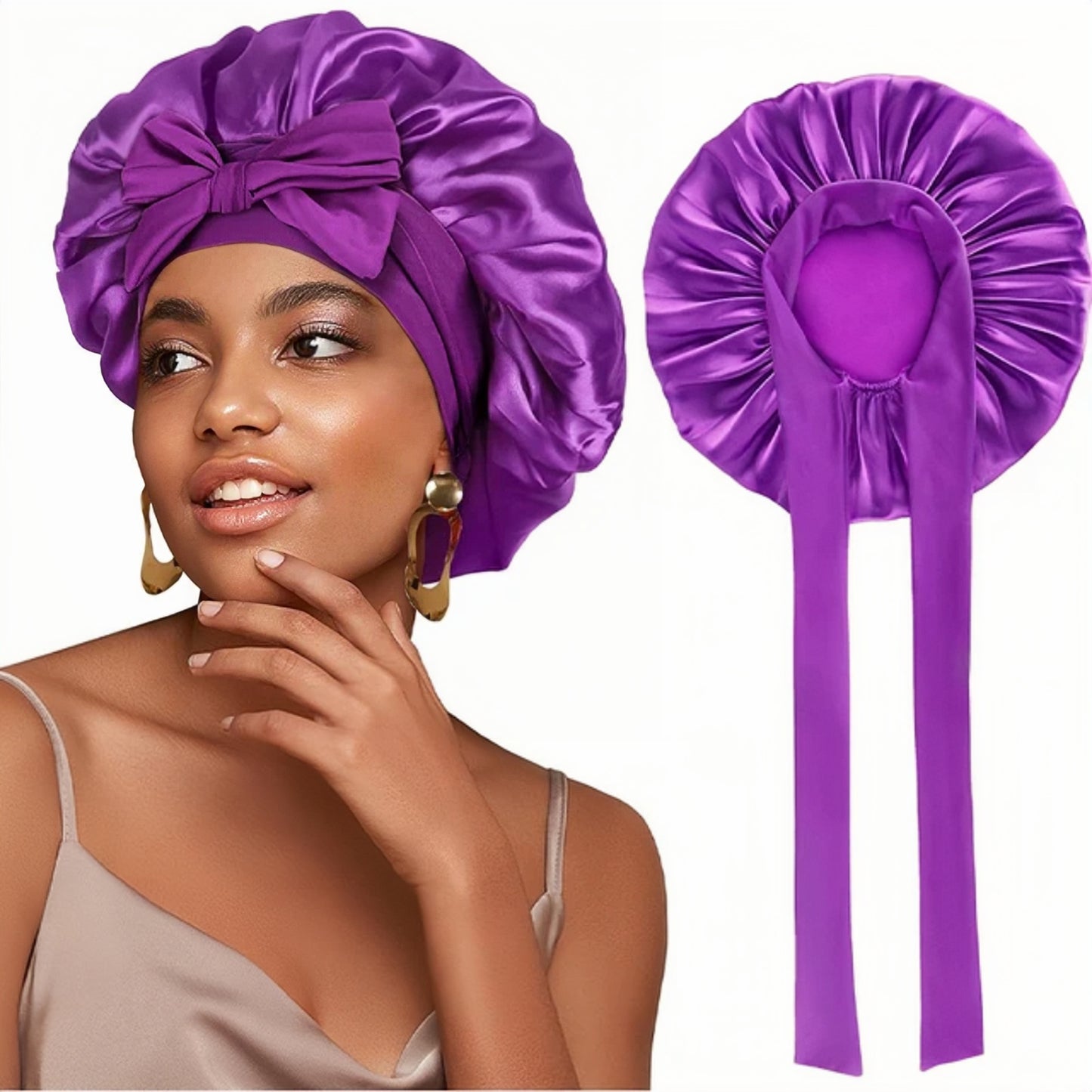 Bonnet de Nuit en Satin