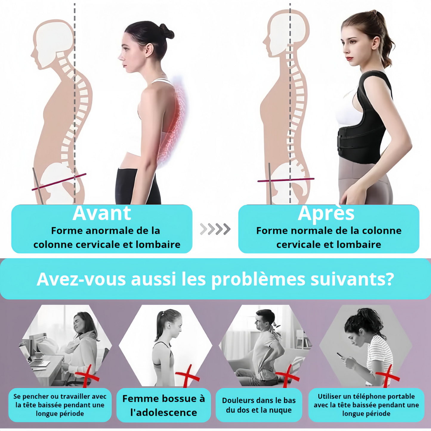 Correcteur de posture dorsale