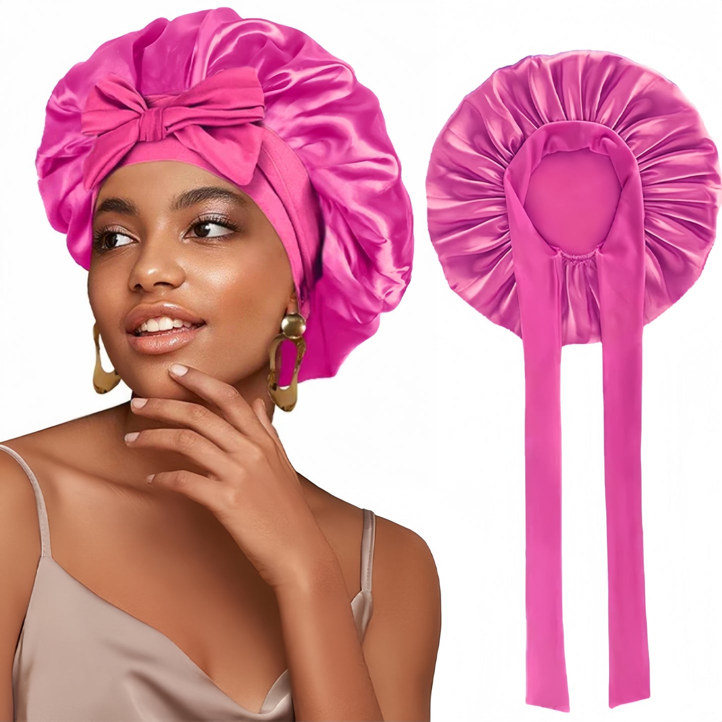 Bonnet de Nuit en Satin