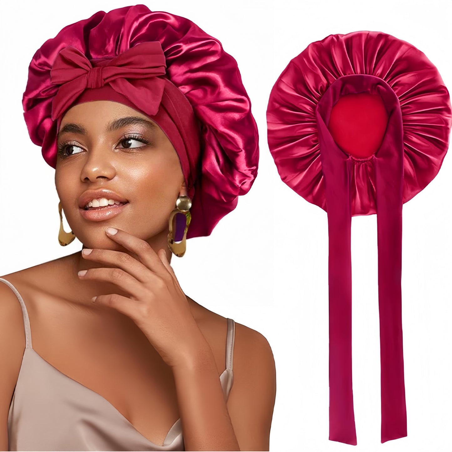 Bonnet de Nuit en Satin