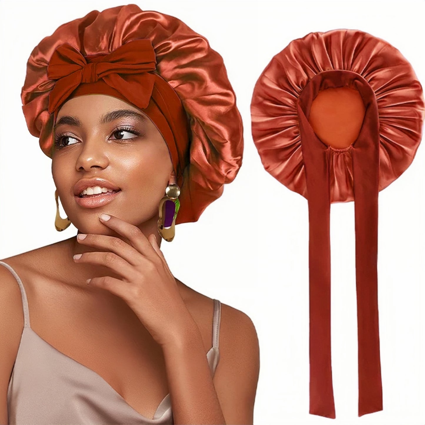 Bonnet de Nuit en Satin